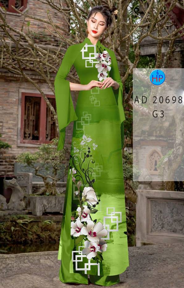 Vải Áo Dài Hoa In 3D Mới Ra AD 20698 39 Vải Áo Dài Hoa In 3D Mới Ra AD 20698