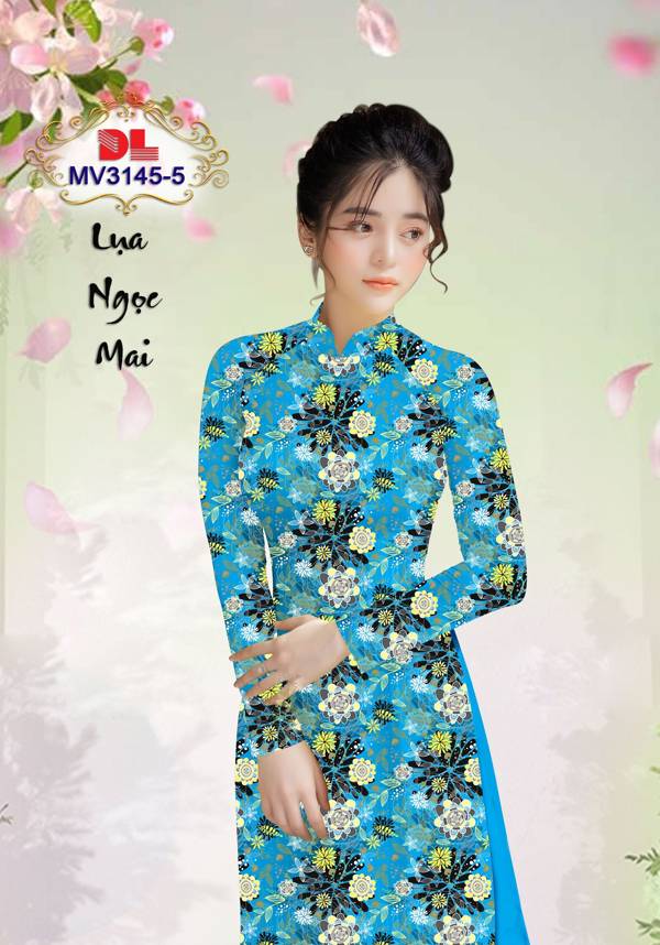 Vải Áo Dài Hoa Đều Vừa Ra  AD MV3145