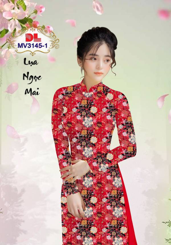 Vải Áo Dài Hoa Đều Vừa Ra  AD MV3145