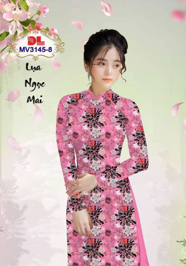 Vải Áo Dài Hoa Đều Vừa Ra  AD MV3145