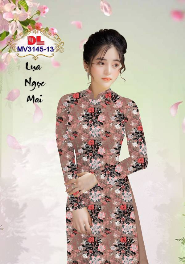 Vải Áo Dài Hoa Đều Vừa Ra  AD MV3145