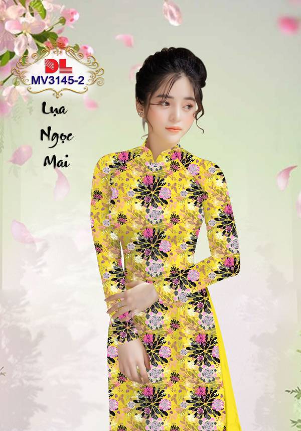 Vải Áo Dài Hoa Đều Vừa Ra  AD MV3145