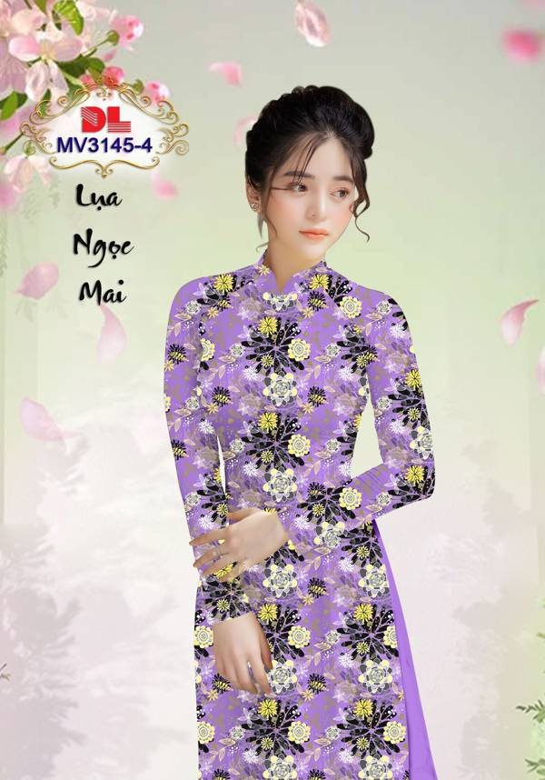 Vải Áo Dài Hoa Đều Vừa Ra  AD MV3145