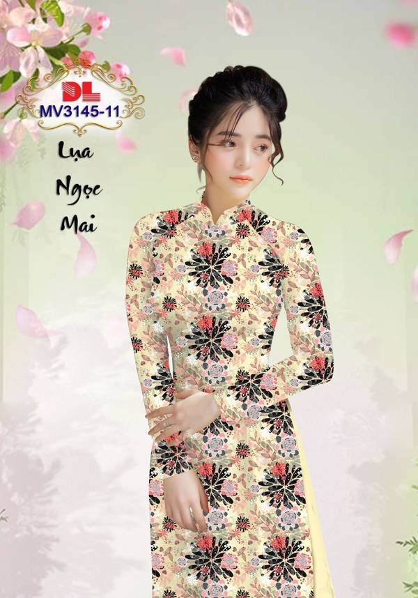 Vải Áo Dài Hoa Đều Vừa Ra  AD MV3145