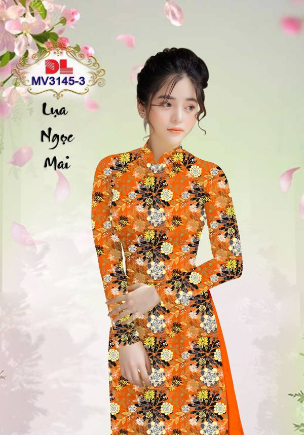 Vải Áo Dài Hoa Đều Vừa Ra  AD MV3145
