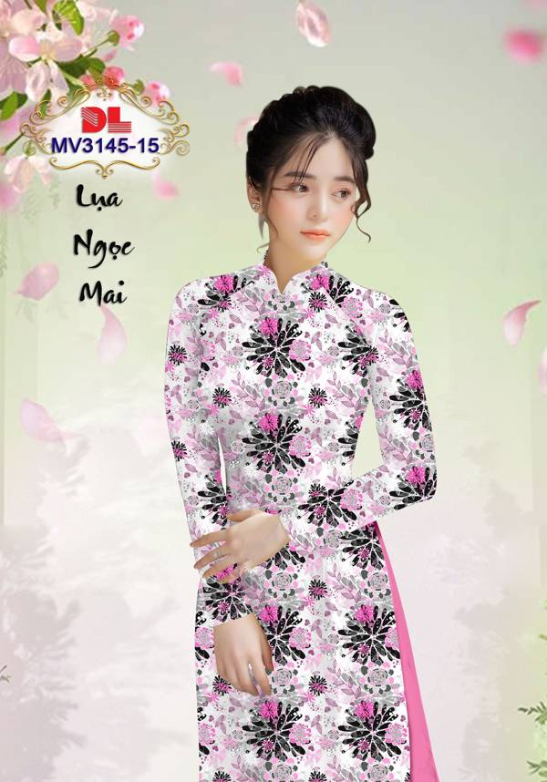 Vải Áo Dài Hoa Đều Vừa Ra  AD MV3145