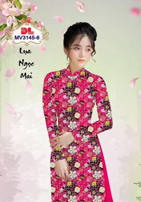 Vải Áo Dài Hoa Đều Vừa Ra  AD MV3145