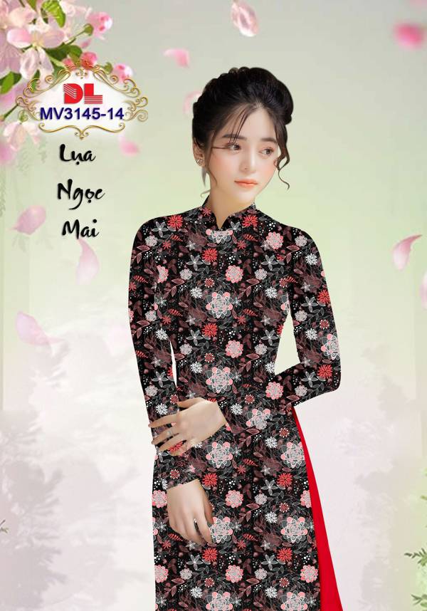 Vải Áo Dài Hoa Đều Vừa Ra  AD MV3145