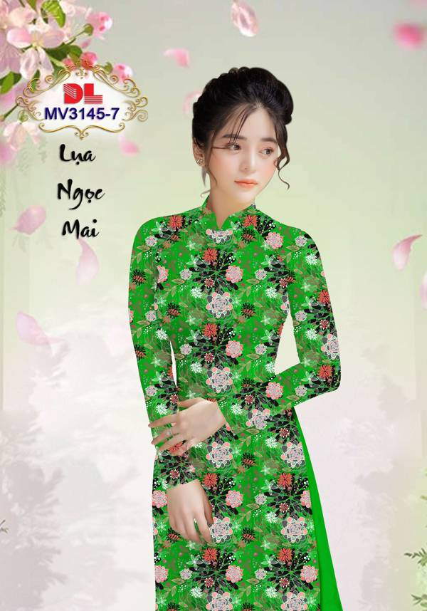 Vải Áo Dài Hoa Đều Vừa Ra  AD MV3145