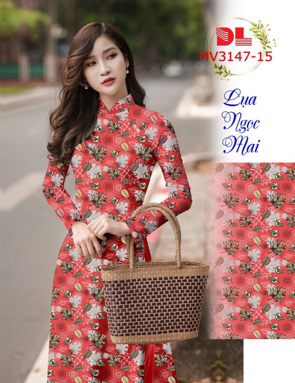 Vải Áo Dài Hoa Đều Độc Đáo AD MV3147