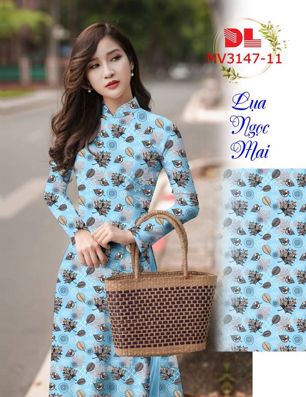 Vải Áo Dài Hoa Đều Độc Đáo AD MV3147