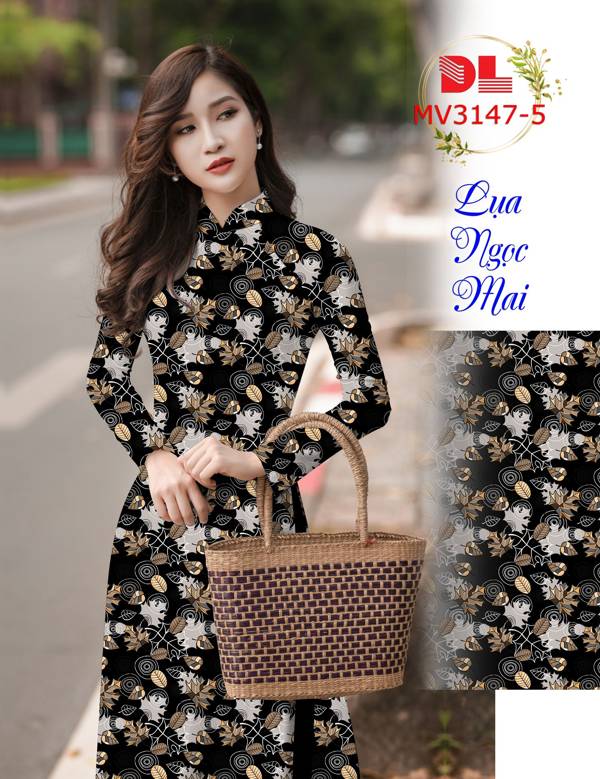 Vải Áo Dài Hoa Đều Độc Đáo AD MV3147