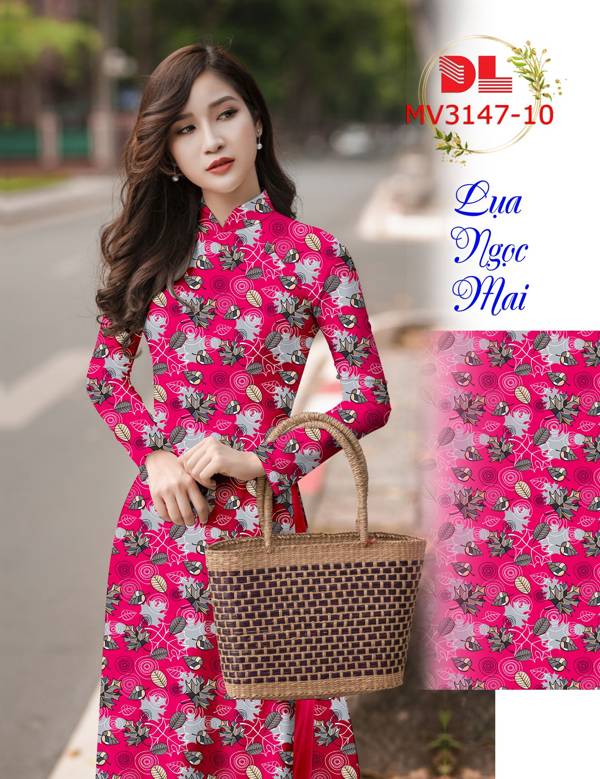 Vải Áo Dài Hoa Đều Độc Đáo AD MV3147