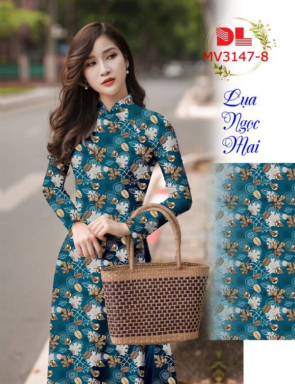 Vải Áo Dài Hoa Đều Độc Đáo AD MV3147