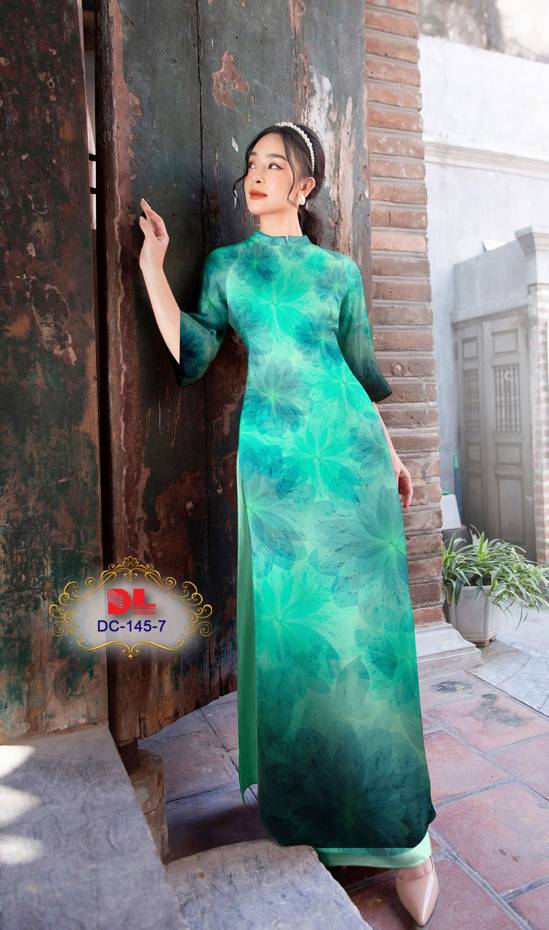 Vải Áo Dài Hoa In 3D Vừa Ra AD DC145 33 Vải Áo Dài Hoa In 3D Vừa Ra  AD DC145