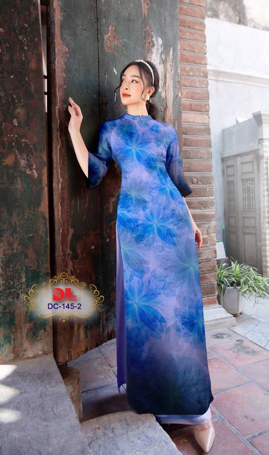 Vải Áo Dài Hoa In 3D Vừa Ra AD DC145 42 Vải Áo Dài Hoa In 3D Vừa Ra  AD DC145