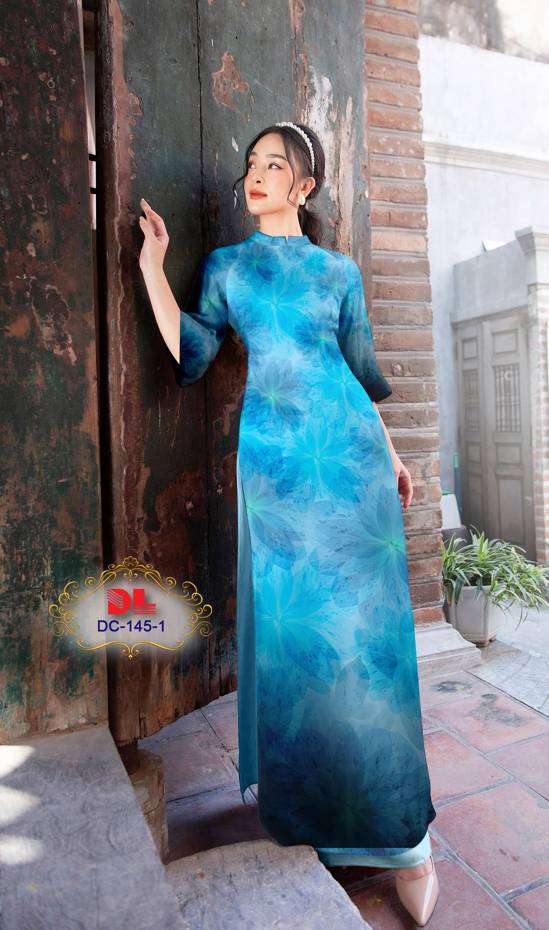 Vải Áo Dài Hoa In 3D Vừa Ra AD DC145 41 Vải Áo Dài Hoa In 3D Vừa Ra  AD DC145