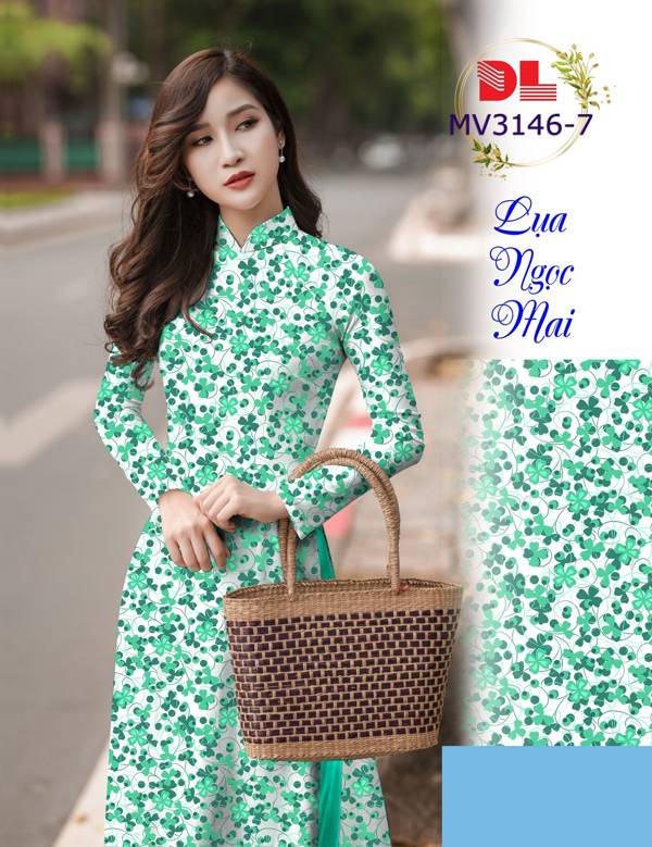 Vải Áo Dài Hoa Nhí Độc Đáo AD MV3146 31 Vải Áo Dài Hoa Nhí Độc Đáo AD MV3146