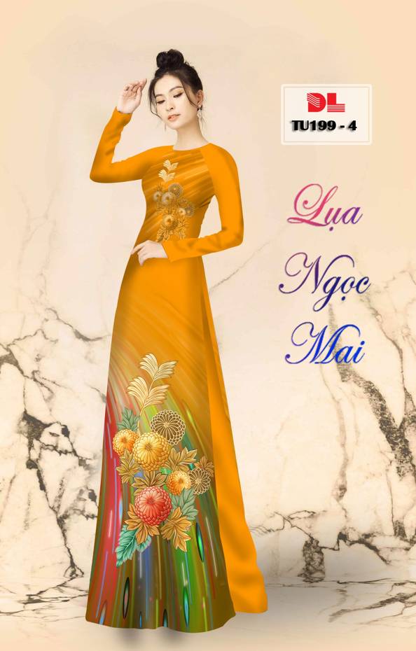 Vải Áo Dài Hoa In 3D Vừa Ra AD TU199 17 Vải Áo Dài Hoa In 3D Vừa Ra  AD TU199