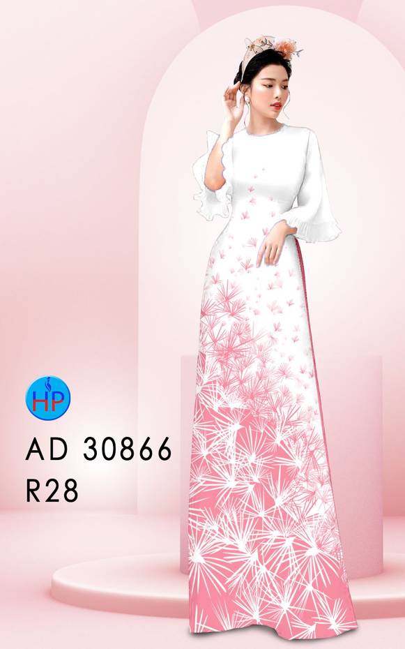 Vải Áo Dài Hoa In 3D Kiểu Mới AD 30866 40 Vải Áo Dài Hoa In 3D Kiểu Mới AD 30866