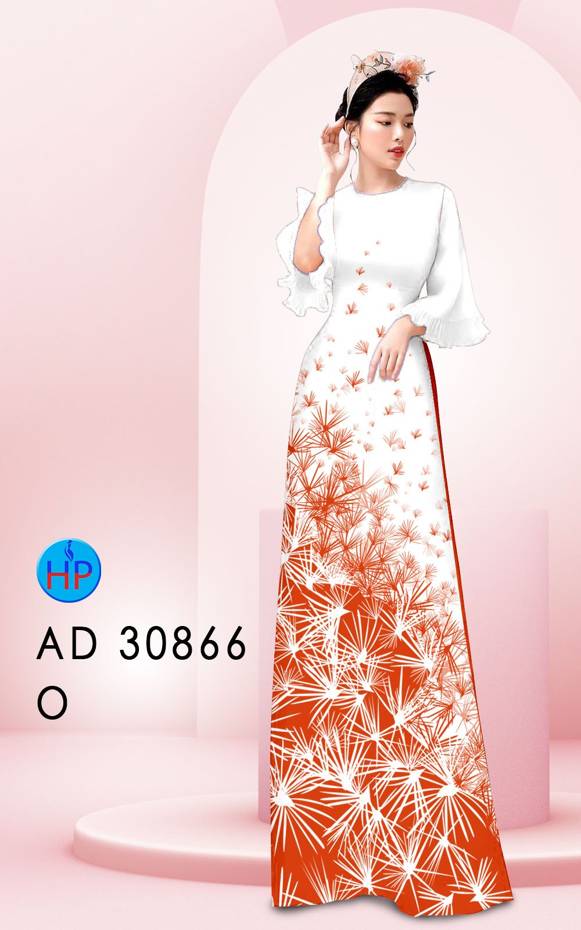 Vải Áo Dài Hoa In 3D Kiểu Mới AD 30866 44 Vải Áo Dài Hoa In 3D Kiểu Mới AD 30866