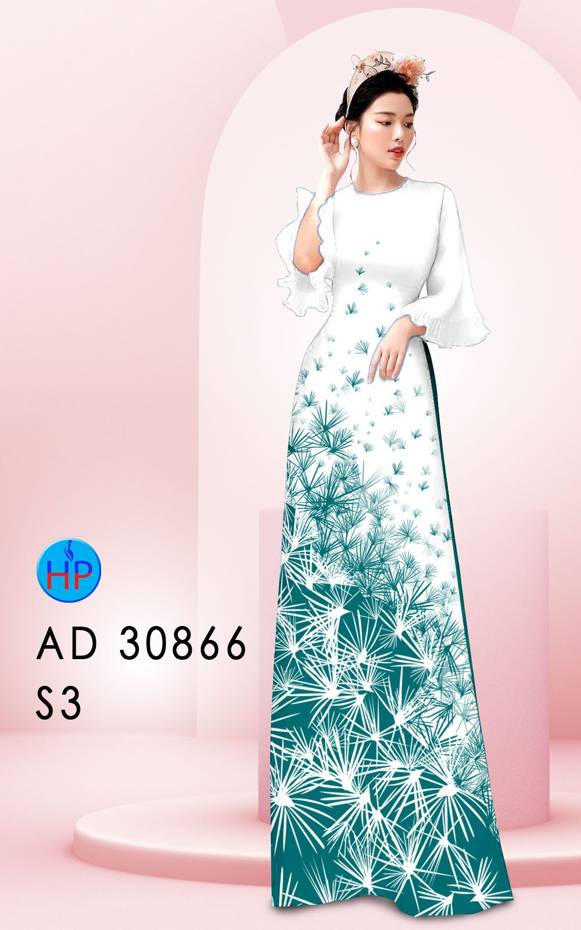 Vải Áo Dài Hoa In 3D Kiểu Mới AD 30866 46 Vải Áo Dài Hoa In 3D Kiểu Mới AD 30866