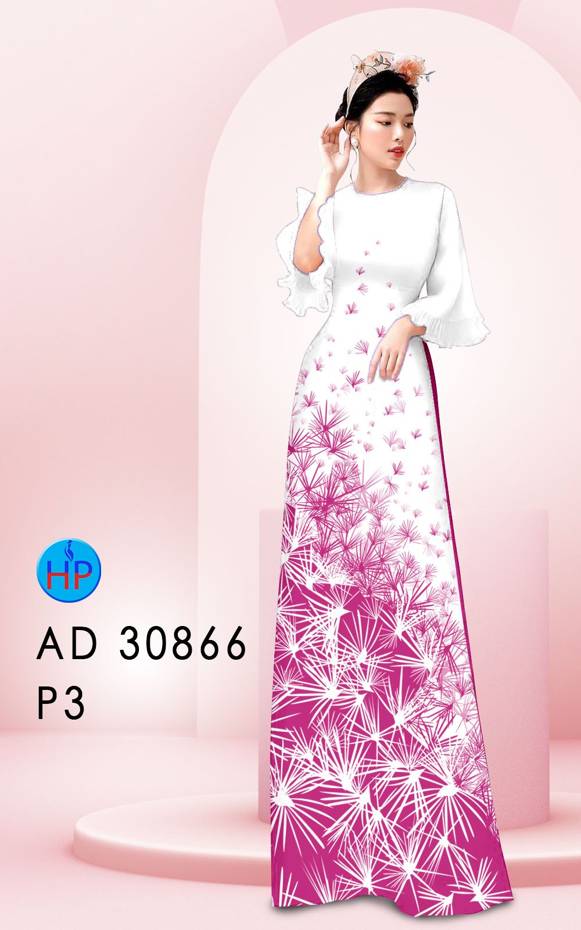 Vải Áo Dài Hoa In 3D Kiểu Mới AD 30866 45 Vải Áo Dài Hoa In 3D Kiểu Mới AD 30866