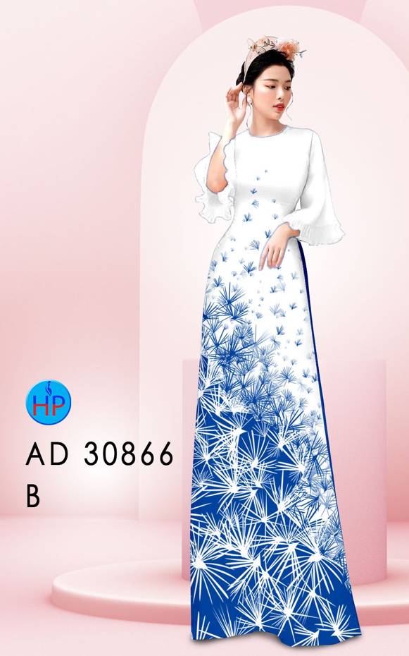 Vải Áo Dài Hoa In 3D Kiểu Mới AD 30866 47 Vải Áo Dài Hoa In 3D Kiểu Mới AD 30866