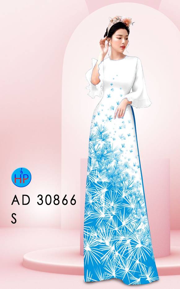 Vải Áo Dài Hoa In 3D Kiểu Mới AD 30866 49 Vải Áo Dài Hoa In 3D Kiểu Mới AD 30866