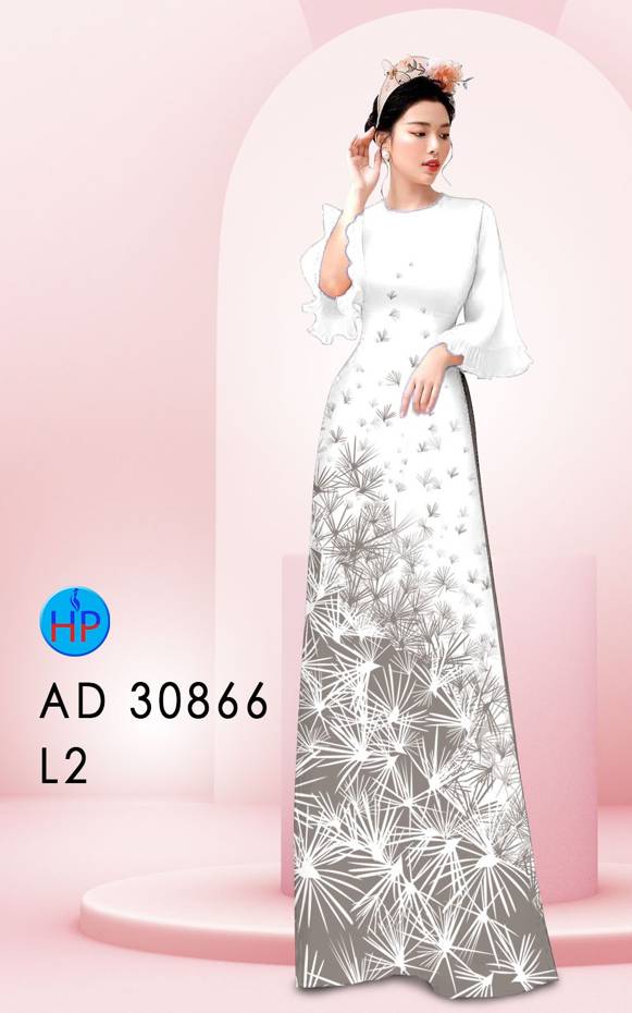 Vải Áo Dài Hoa In 3D Kiểu Mới AD 30866 51 Vải Áo Dài Hoa In 3D Kiểu Mới AD 30866