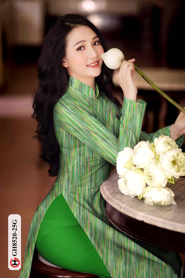 Vải Áo Dài Hoa Văn Độc Đáo AD GH8520 31 Vải Áo Dài Hoa Văn Độc Đáo AD GH8520