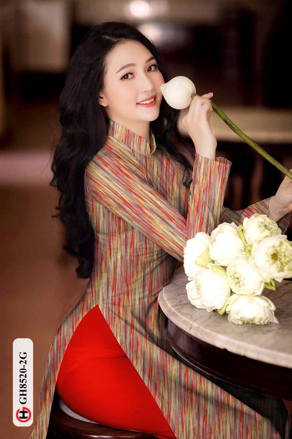 Vải Áo Dài Hoa Văn Độc Đáo AD GH8520 34 Vải Áo Dài Hoa Văn Độc Đáo AD GH8520