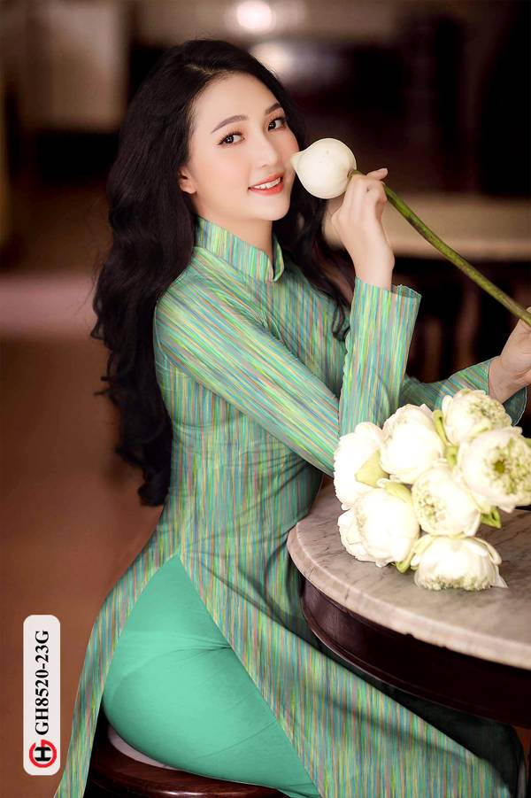 Vải Áo Dài Hoa Văn Độc Đáo AD GH8520 39 Vải Áo Dài Hoa Văn Độc Đáo AD GH8520