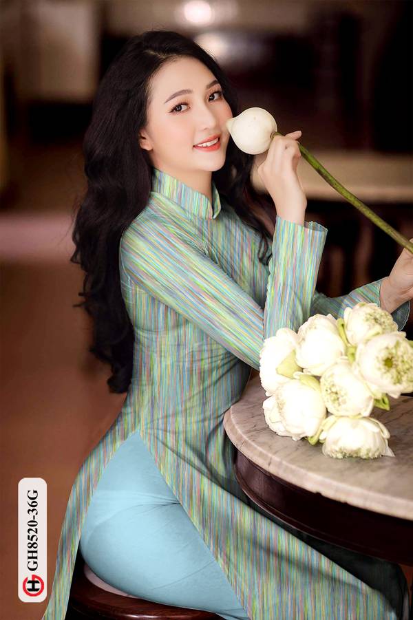 Vải Áo Dài Hoa Văn Độc Đáo AD GH8520 38 Vải Áo Dài Hoa Văn Độc Đáo AD GH8520