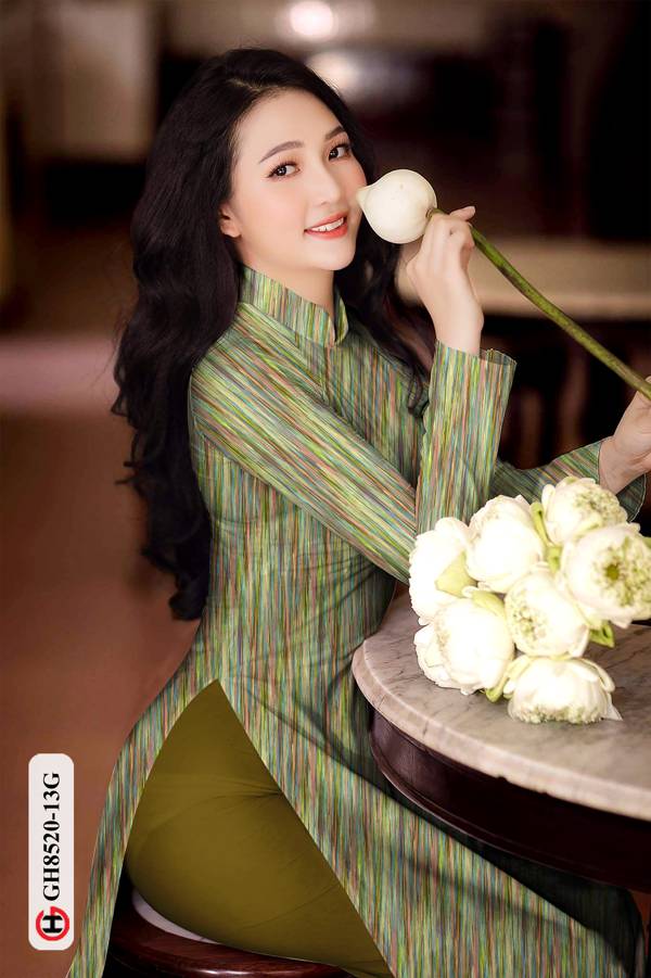 Vải Áo Dài Hoa Văn Độc Đáo AD GH8520 41 Vải Áo Dài Hoa Văn Độc Đáo AD GH8520