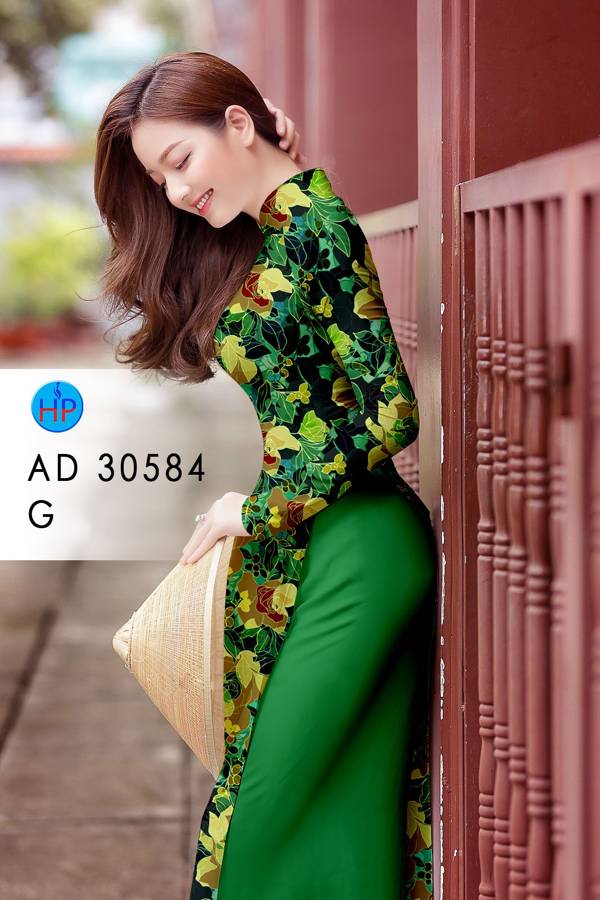 Vải Áo Dài Hoa Đều Độc Đáo AD 30584