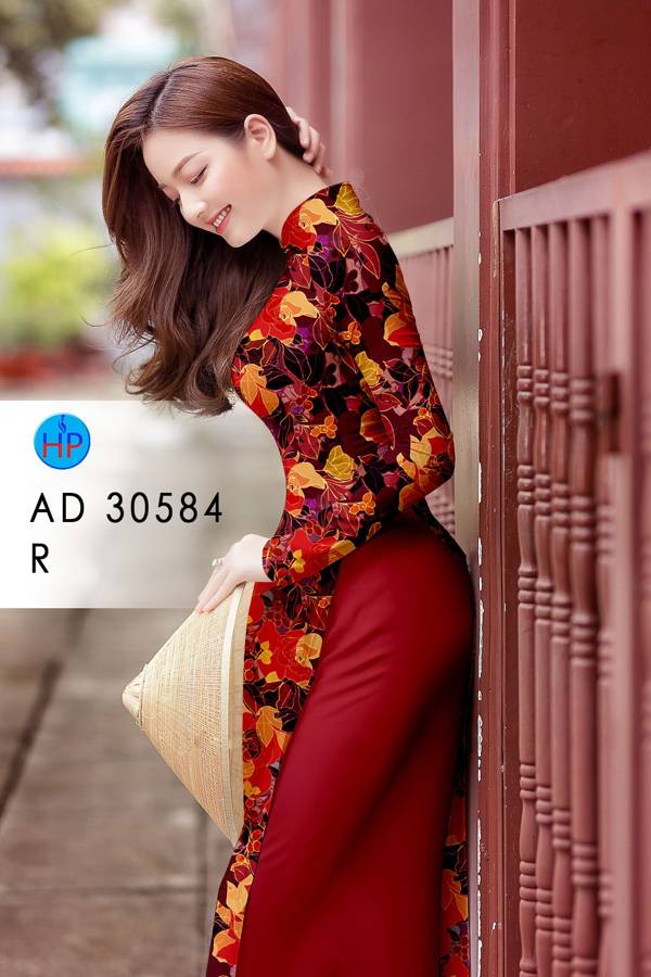 Vải Áo Dài Hoa Đều Độc Đáo AD 30584