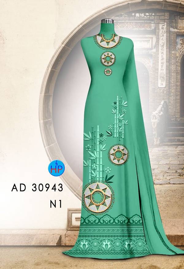 Vải Áo Dài Hoa Văn Độc Đáo AD 30943