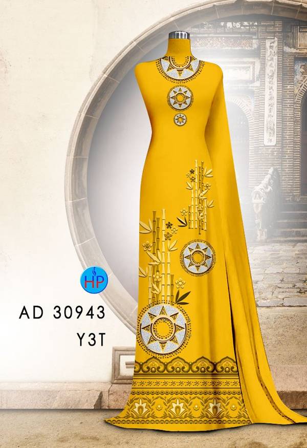 Vải Áo Dài Hoa Văn Độc Đáo AD 30943