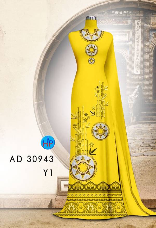 Vải Áo Dài Hoa Văn Độc Đáo AD 30943