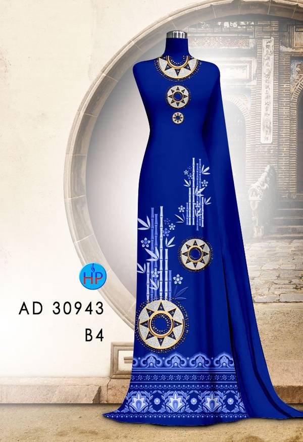 Vải Áo Dài Hoa Văn Độc Đáo AD 30943