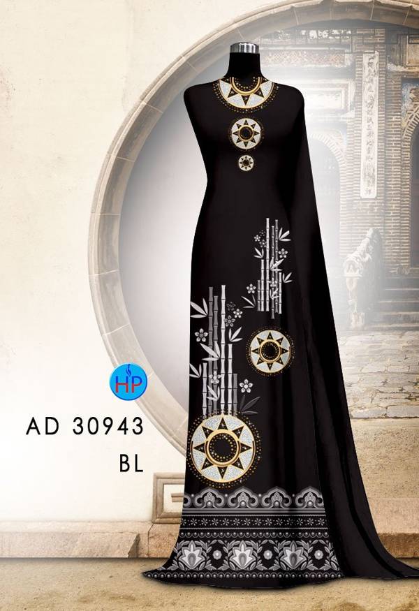 Vải Áo Dài Hoa Văn Độc Đáo AD 30943