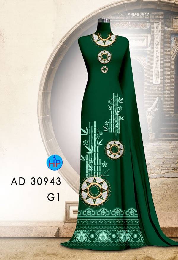 Vải Áo Dài Hoa Văn Độc Đáo AD 30943