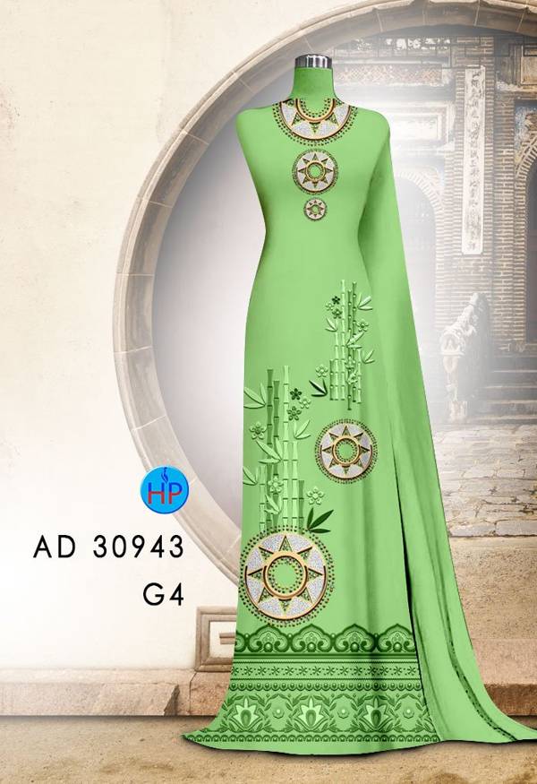 Vải Áo Dài Hoa Văn Độc Đáo AD 30943