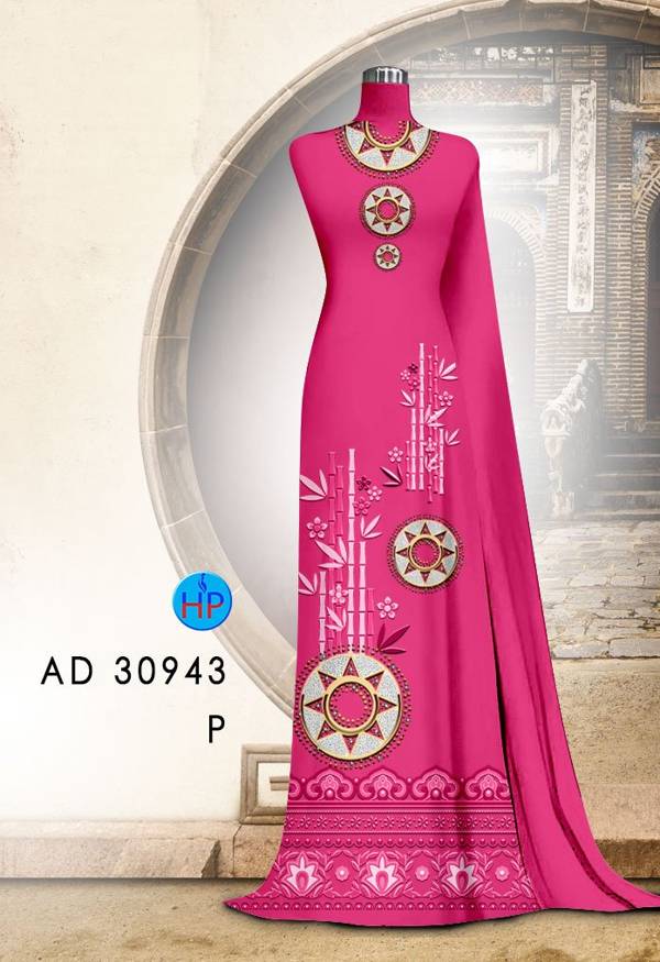 Vải Áo Dài Hoa Văn Độc Đáo AD 30943