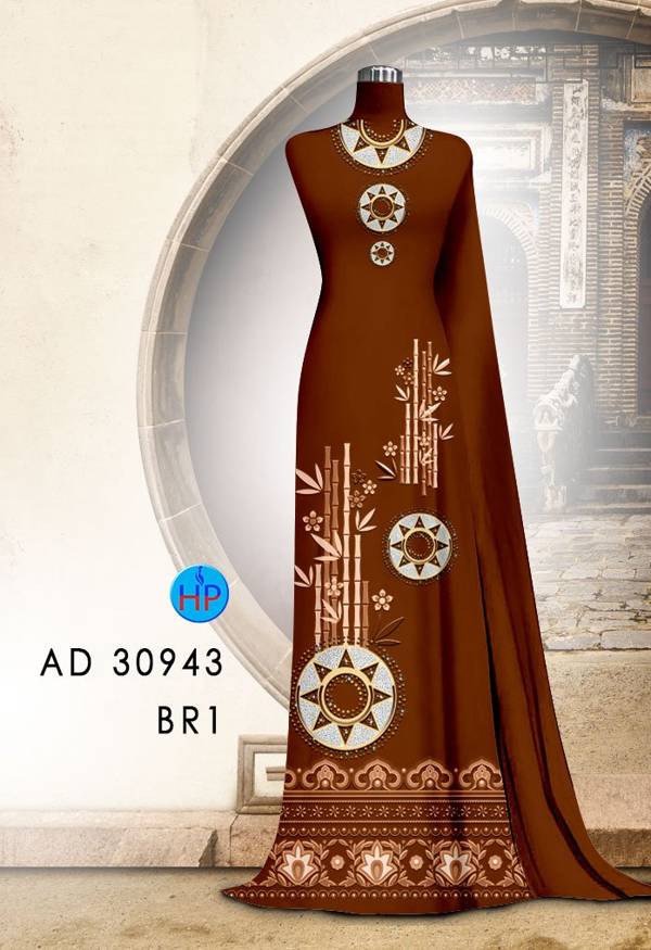 Vải Áo Dài Hoa Văn Độc Đáo AD 30943