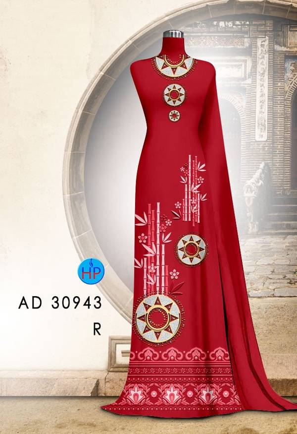 Vải Áo Dài Hoa Văn Độc Đáo AD 30943