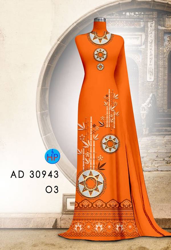 Vải Áo Dài Hoa Văn Độc Đáo AD 30943