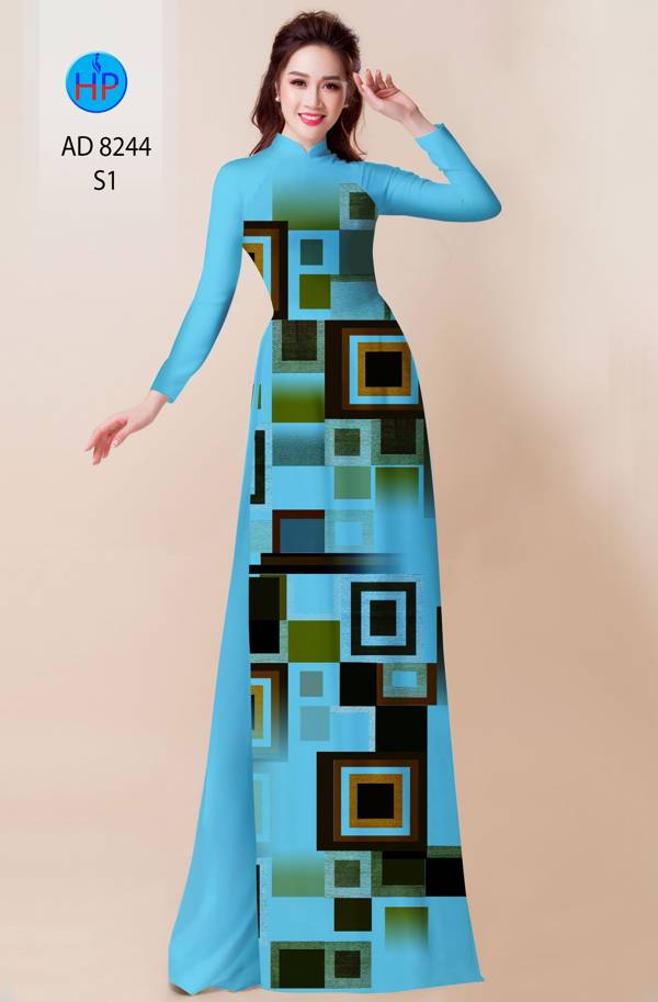 Vải Áo Dài Lập Thể Vừa Ra  AD 8244