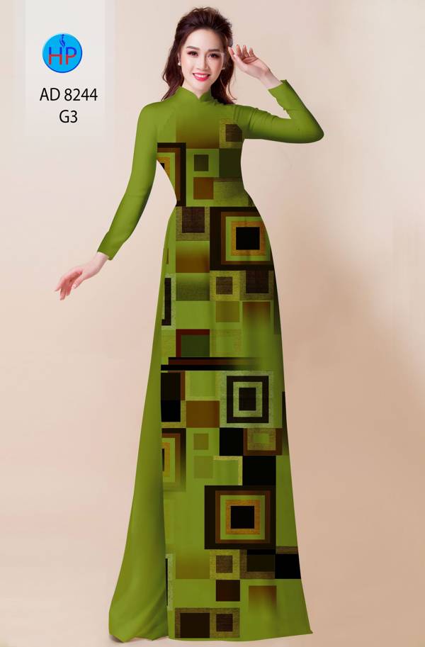 Vải Áo Dài Lập Thể Vừa Ra  AD 8244